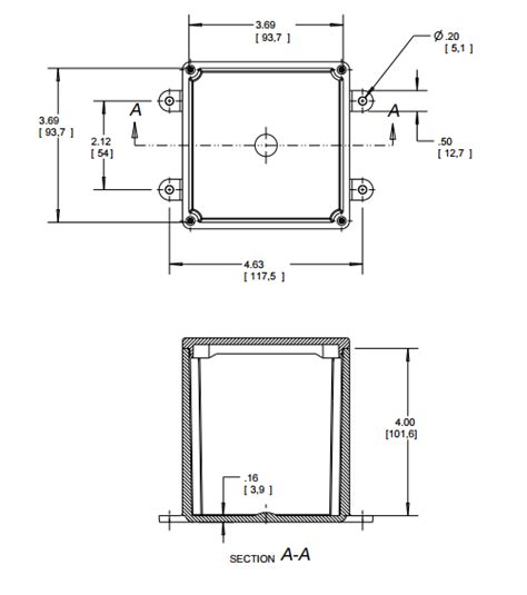 4 square junction box dimensions|4x4 junction box dimensions.